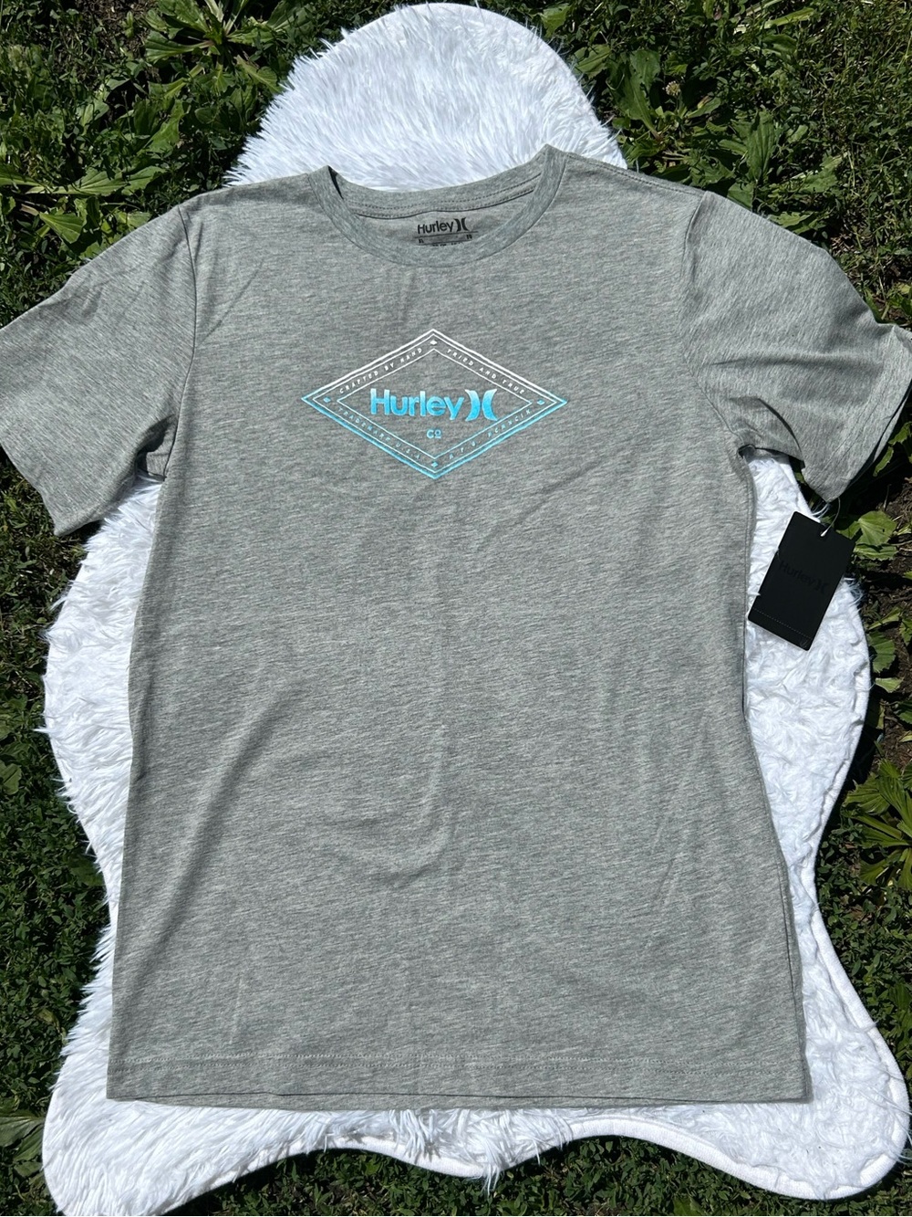 Hurley Boy's Wayward Tide T-Shirt Grey Heather Size XL NEW Buckle Exclusive - Picture 5 of 16